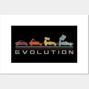 Evolution BRISCA Stock Car Racing 1955-2020 Retro Posters and Art
